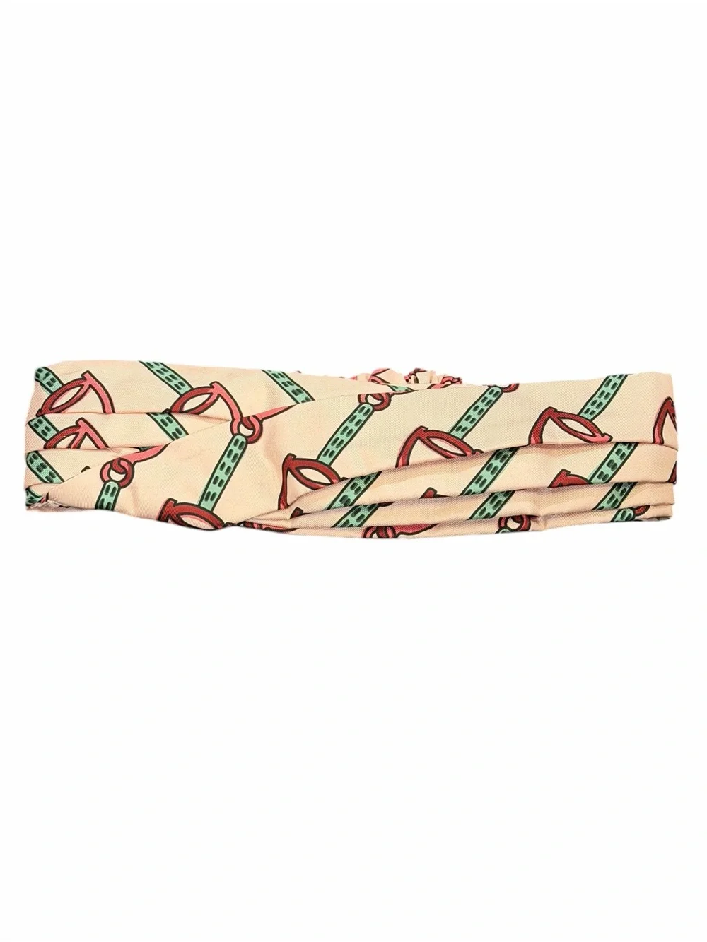 Gucci Pink Printed Silk Headband